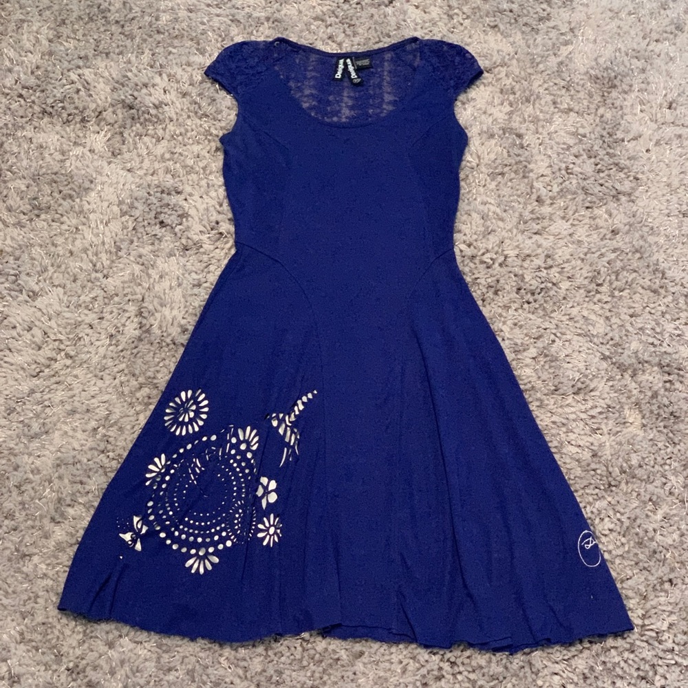 Desigual NWOT A-line Dress with Silk-lined Detail